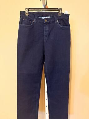 d&co. denim + company Women’s Straight Dark Wash Blue Jeans 14 32x29 5-Pocket